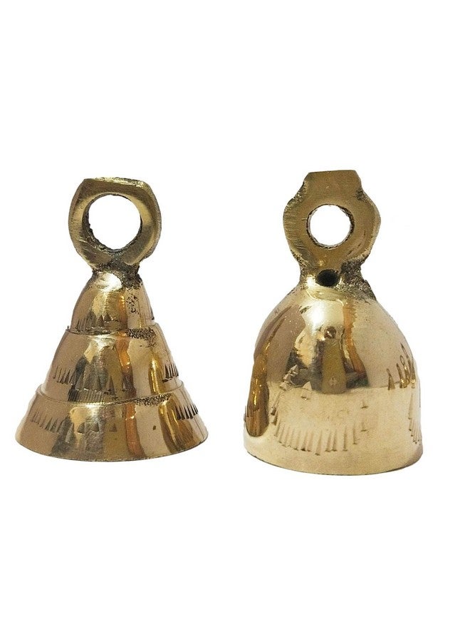 athizay Brass Hanging Bells 6 pcs Door Decor Wall hangings Feng Shui Chime Each Bell has a Different Striking Sound - Image 5