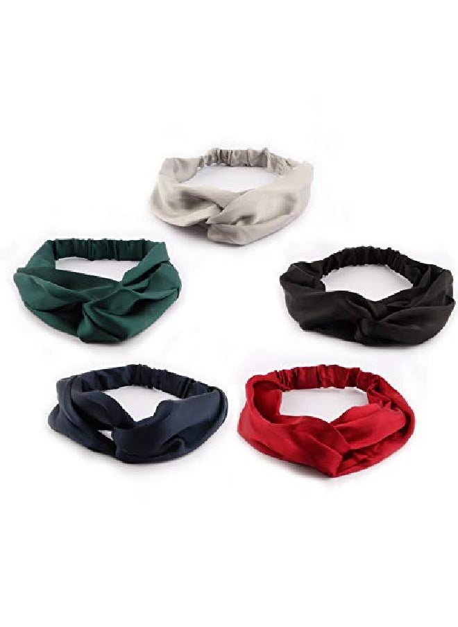 Satin Headband Silk Headbands For Women Pack Of 5 - pzsku/Z9AA1F07985FF5FCF9ABBZ/45/_/1659518475/c7d73cde-ddbd-4971-bcb5-54b30765c3cf