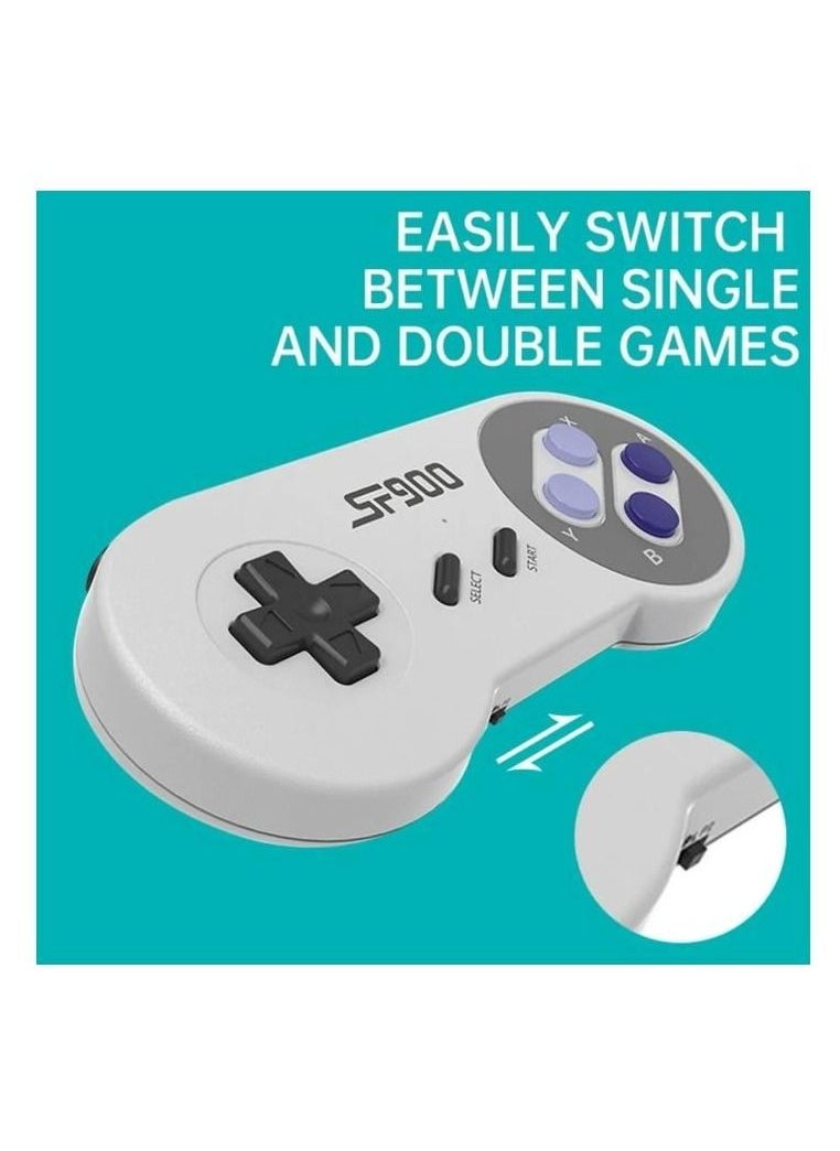 4K HD video game console, dual 2.4G wireless controllers, plug-and-play video game stick, built-in 1500 games, retro handheld game console