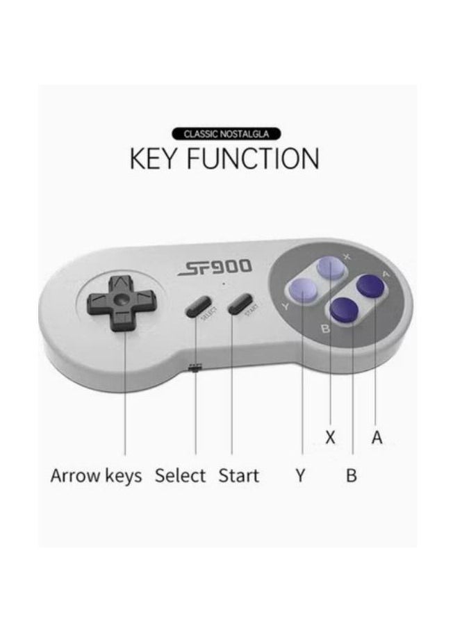 4K HD video game console, dual 2.4G wireless controllers, plug-and-play video game stick, built-in 1500 games, retro handheld game console