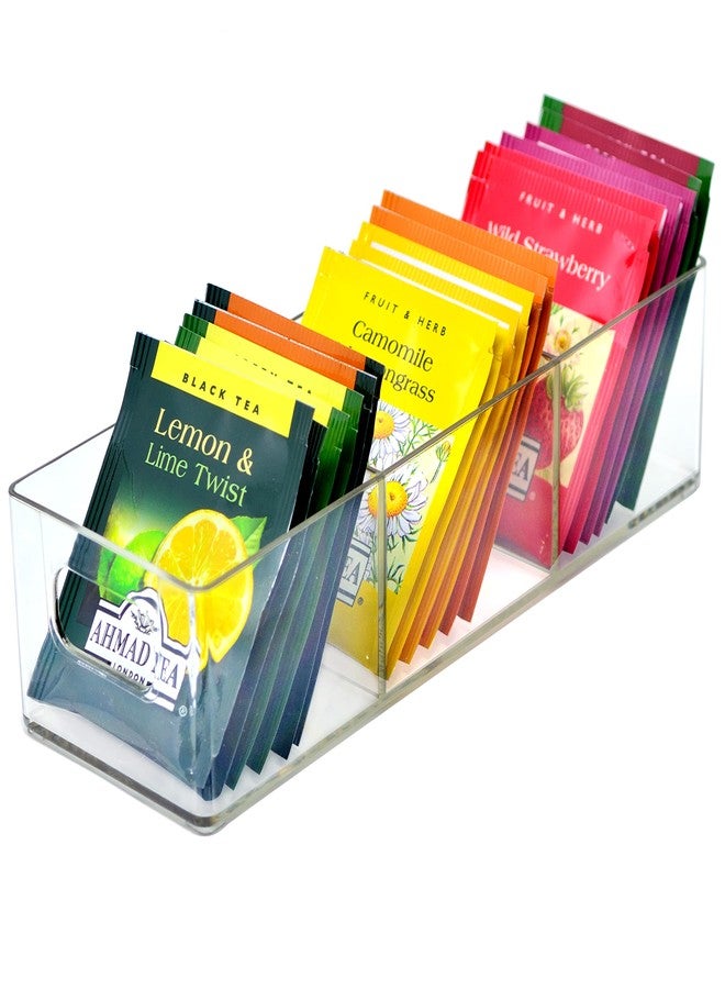 Youngever 2 Pack Plastic Tea Packet Organizers, Tea Bag Holder, Tea Bag Storage, 8.5" x 3" x 2" - Image 1