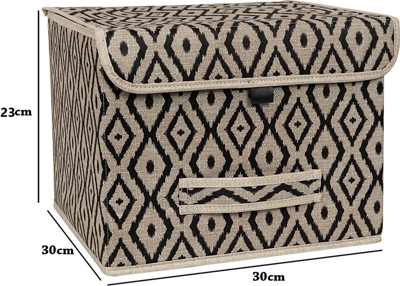 Nisahometeks 2 Pieces Multi-Purpose Box with Lid Mini Shelf Organizer
