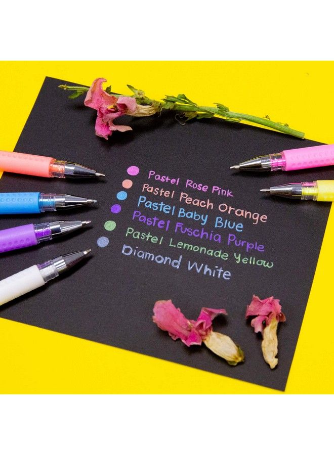 Bazic Products Bazic Essence Gel Pen 0.8Mm Pastel Color Comfort Grip Acid Free Smooth Writing For Drawing Coloring Greeting Card Art Gift (6 Pack) 1Pack  - Image 4