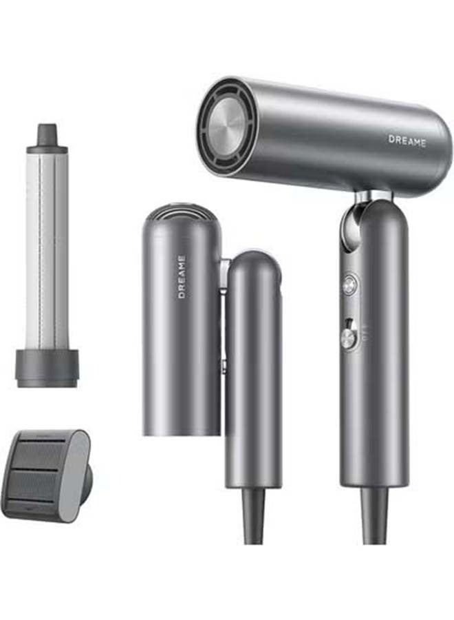 Dreame Pocket High Speed Hair Dryer, 3 Folding Shapes, 300g, 110,000 rpm Motor, 57°C Constant Temperature, 40 Seconds Drying, AHD51-GRAY - Image 1