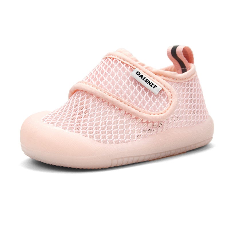 OAISNIT Baby Boy Girl Shoes Lightweight Breathable Toddler Mesh Sneakers Beach Water Shoes NonSlip First Walking Shoes 6 9 12 18 24 Months612 Months 1Pink