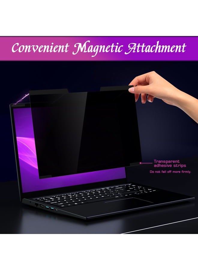 pys Magnetic Privacy Screen Filter for 14 Inch 16:9 Laptop - Computer Monitor Privacy Shield, Anti-Glare Blue Light Filter, Removable Privacy Screen for Lenovo, HP, Dell - Image 2