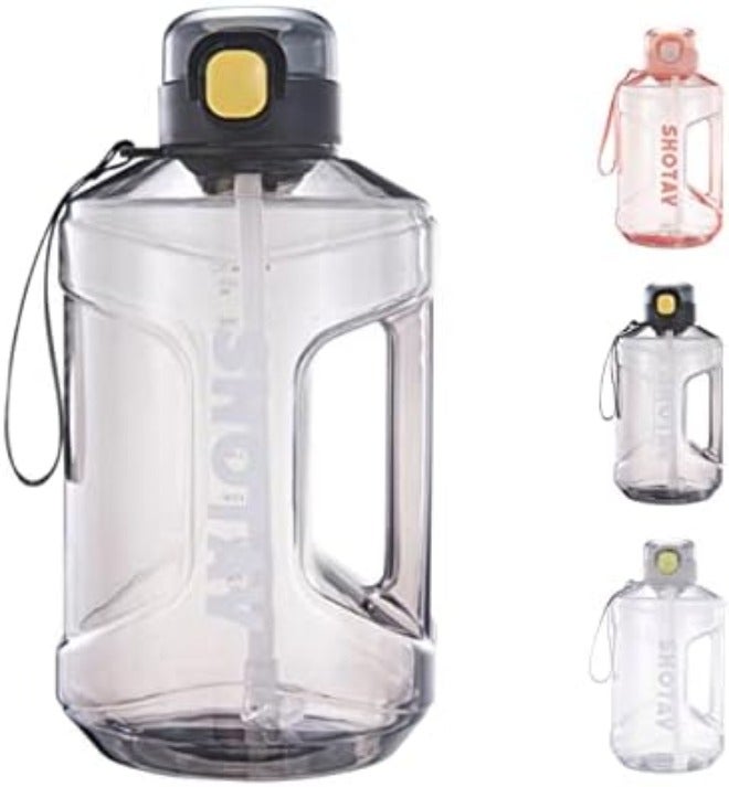 SHOTAY Sports Water Bottles 1L/1.5L/2L With USA Tritan Material 100% BPA Free And Leakproof, Half Gallon Gmy Water bottle for School, Fitness And Outdoor  Sports. - Image 3