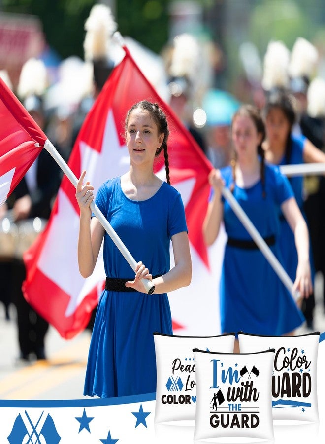 SilTriangle 9 Pcs Color Guard Makeup Cosmetic Bag Peace Love Color Guard Gifts Zipper Cosmetic Bag for Women Christmas Travel Gift Supplies - Image 5