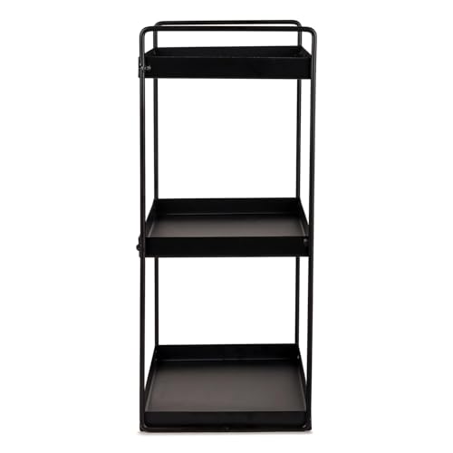 Cri8Hub Heavy Duty Metal Stand 3-Tier Standing Rack for Home, Bathroom Countertop Storage Shelf, Cosmetic Organizer Holder Kitchen Spice Rack, (Black) - Image 3