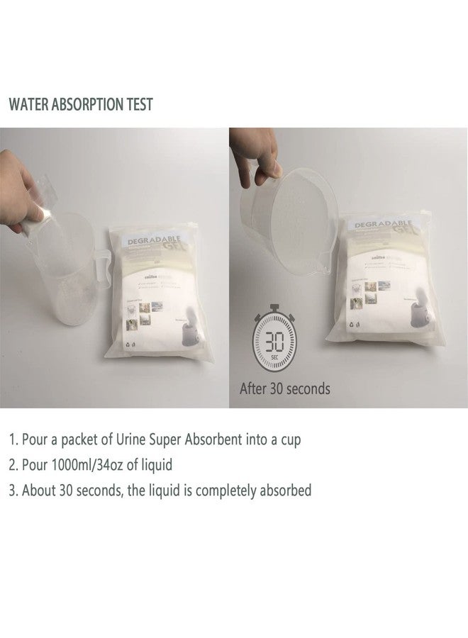 Wenge smillsu Urine Super Absorbent, Solidifier - 50 Pack - Pee Powder Liquid Waste Gelling and Deodorizing Powder, Urine Absorber Emergency Toilet Waste - Image 3