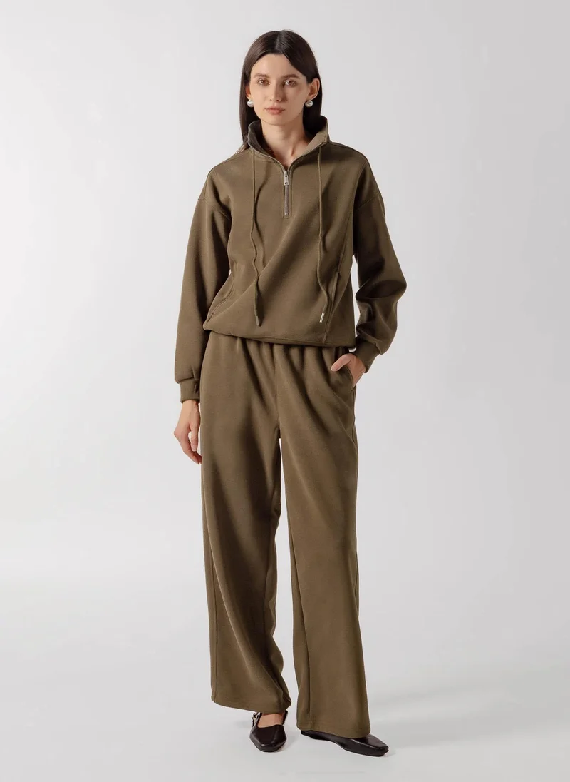Shapes FUNNEL NECK QUARTER ZIP SET
