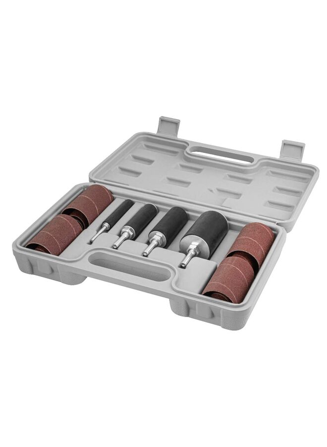 ٢٠ قطعة من سيقان أسطوانة صنفرة مثقاب، وأكمام صنفرة المغزل، وحقيبة حمل الأدوات - Image 1