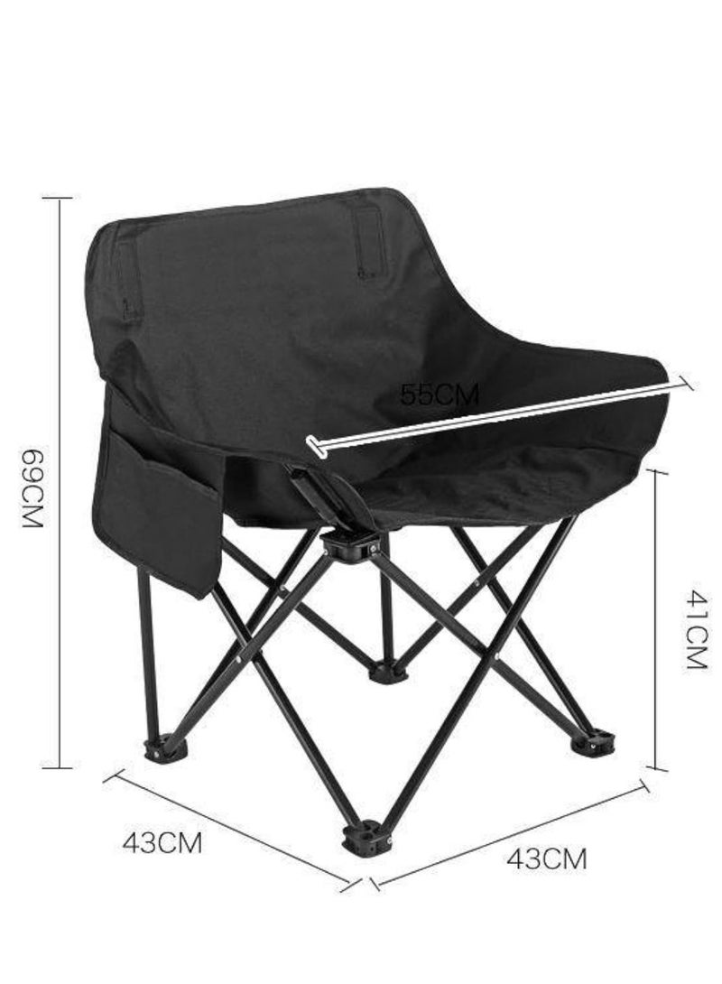 XiuWoo Camping Furniture Set,Portable Outdoor Folding Table and Chairs Set for Leisure Picnic, Multifunctional Foldable Travel Table and 4-Piece Moon Chairs Set Camping Table For Outdoor BBQ,Cooking,Party, Beach - Image 4