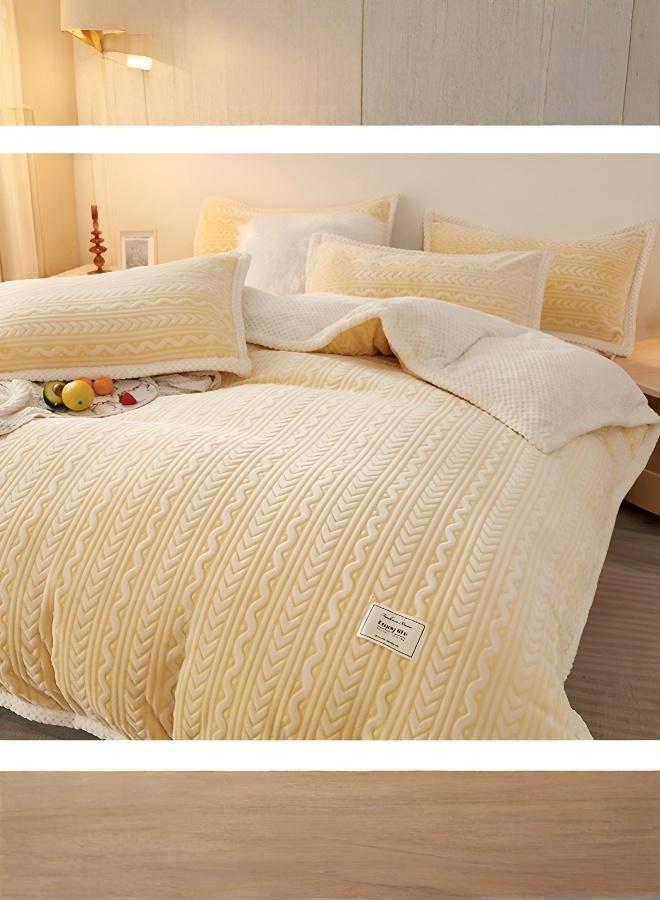 Extra-thick, warm winter lambswool coral fleece blanket — an exceptionally soft and cosy sofa throw, crafted from premium materials into a double-layered, ultra-soft blanket. - Image 4