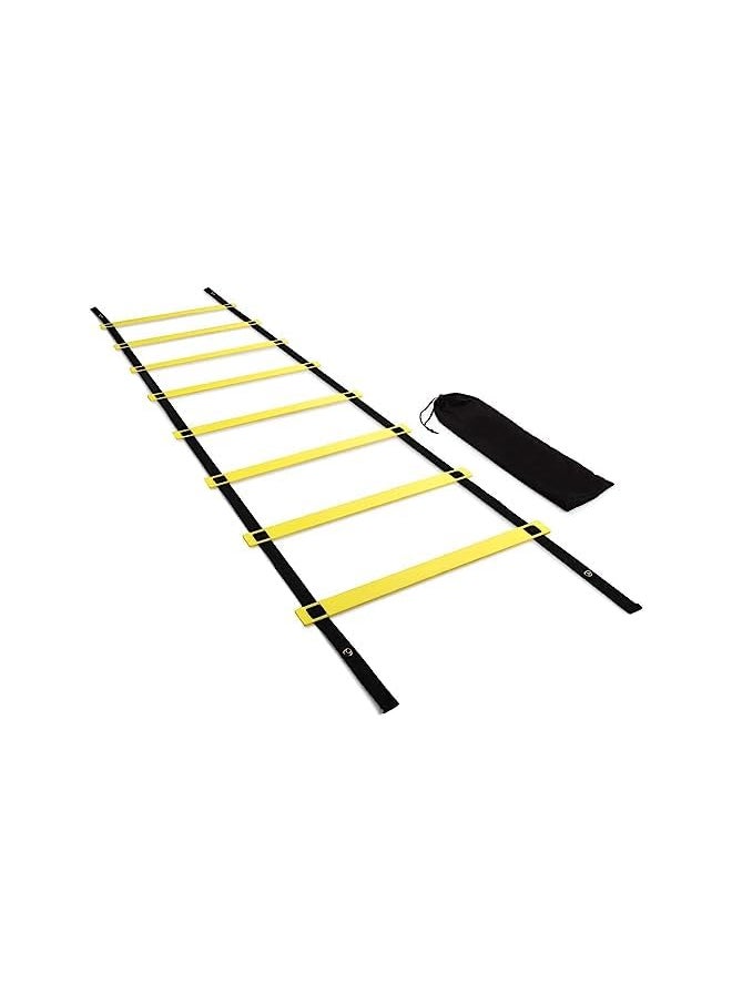 PROMASS Agility Ladder 8 Rung 4 Meters For Speed Agility Training & Quick Footwork Exercise-Em-9334-Yb  - Image 2