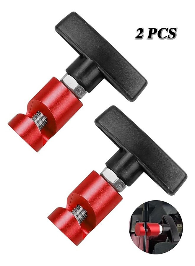 Red Lift Support Clamp for Hood Strut, Shock Prop Strut Stopper Retainer Tool for Car Hood, Hood Stay Holder Work for Tailgate Hatch and Liftgate, 2 Pack
