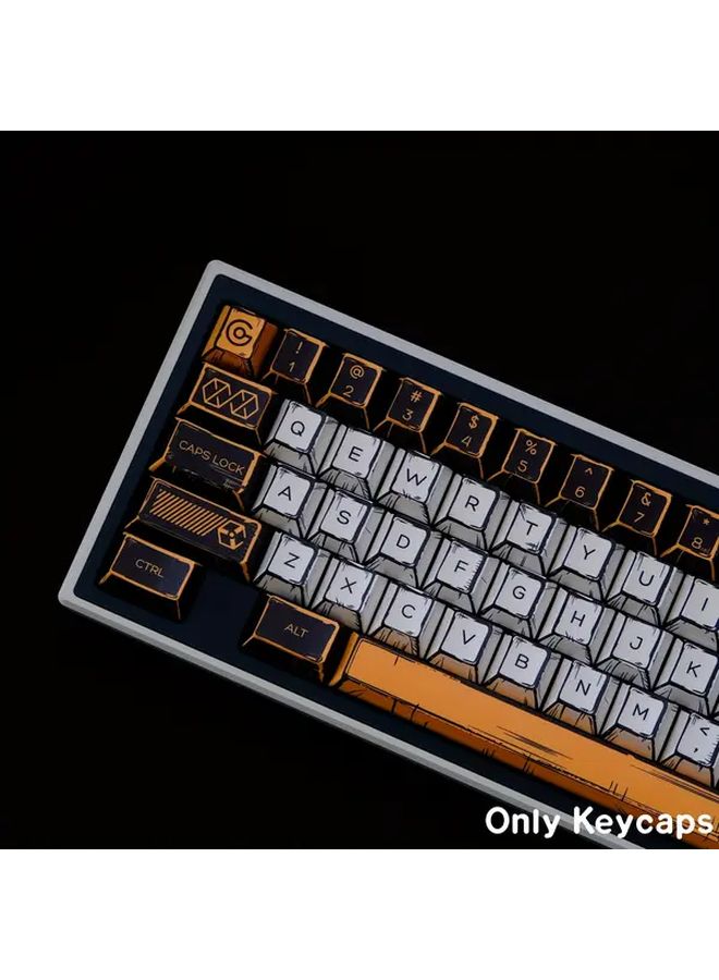 Comic Canvas 78 Keys Cherry Profile PBT Keycaps Dye Sub Custom Diy Mechanical Keyboard Accessories For Magnetic Switches Keyboards Compatible With Mad68 Mad60 Wooting 60he - Image 2