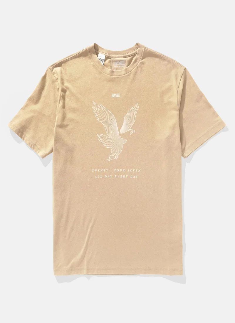 امريكان ايجل Graphic Logo Crew Neck T-Shirt