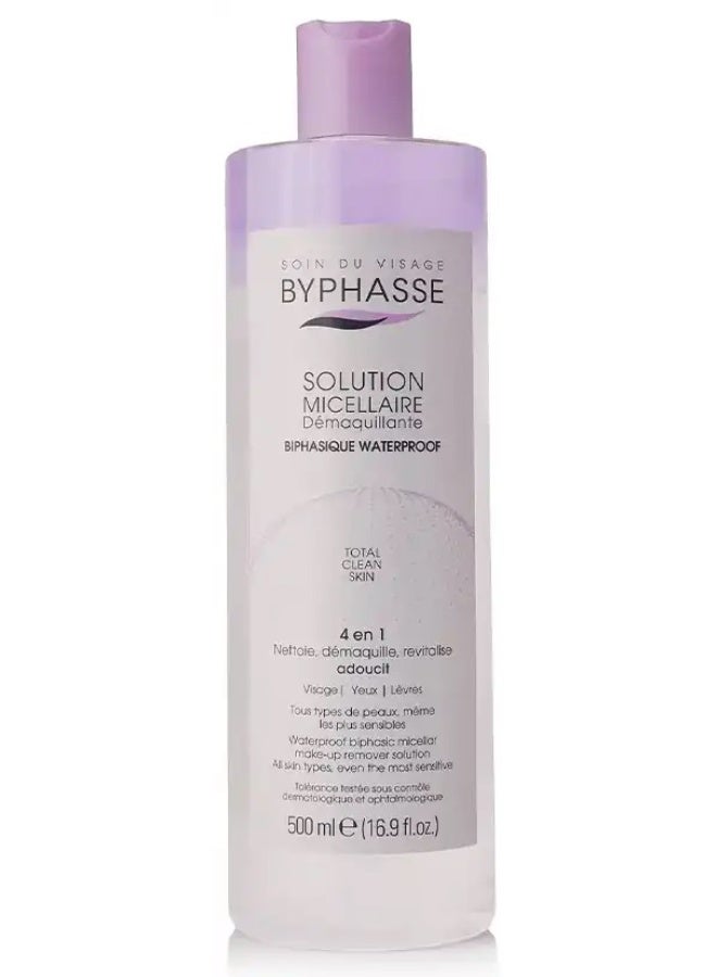 BYPHASSE Solution Micellar BIPHASIQUE WATERPROOF 500 ml - Image 1