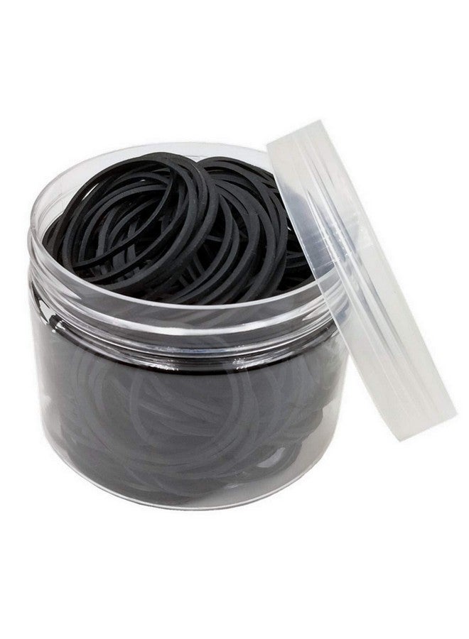 hodooly Black Rubber Bands,200Pcs Elastic Bands Sturdy Rubber Band For School Home And Office Use - Image 1