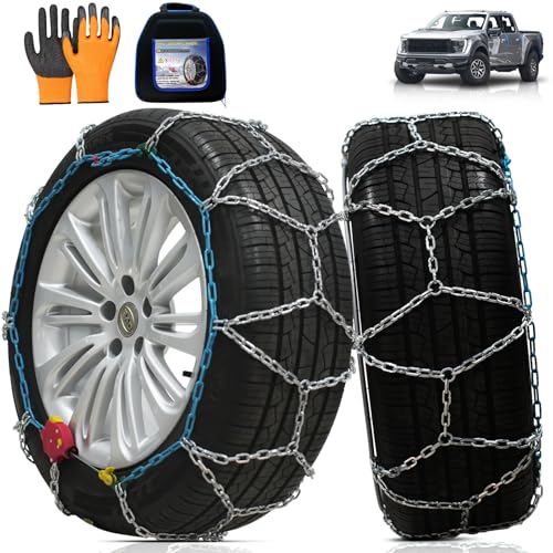 Coco Bird Heavy Duty AutoFixing Snow Chains Tire Chains for Light Truck, SUV & Pickup, Self-Tightening Design for Easy Installation, Titanium Alloy for Superior Durability,Set of 2(HRV-265,Auto-Trac) - Image 1