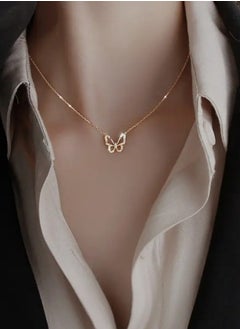 Generic Fashion Sweet Hollow Alloy Butterfly Necklace Simple Women Collar Necklaces  - Image 1