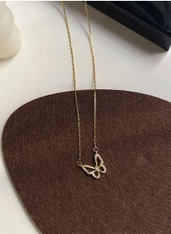 Generic Fashion Sweet Hollow Alloy Butterfly Necklace Simple Women Collar Necklaces  - Image 2