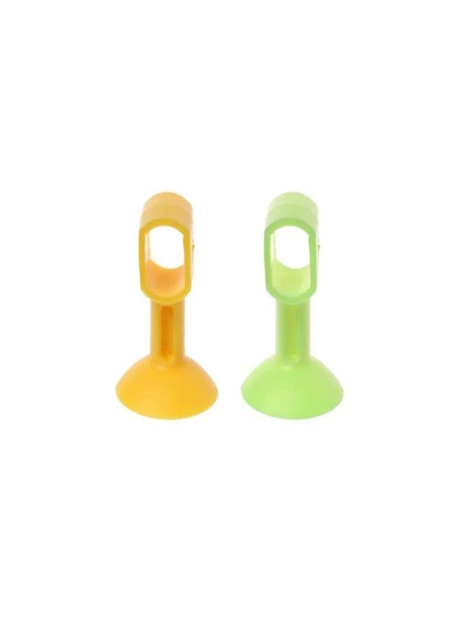 Oblivion Door Stopper 2 Pcs - Self Sucking Silicone Anti-Slip Floor Mounted Door Holder - Durable Strong Suction Cup Shock Absorbing Door Safety Stopper for Home, Office, Bathroom and Bedroom Use - Image 1