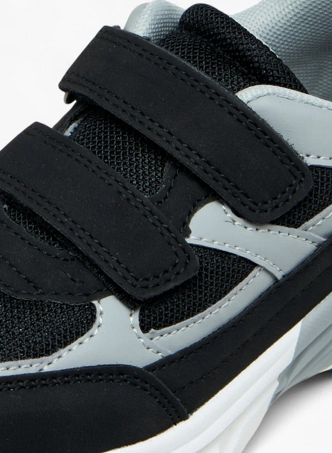 JUNIORS Colourblock Sneakers with Hook and Loop Closure