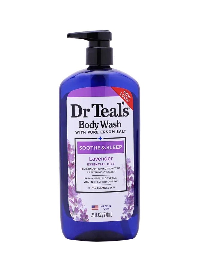 Body Wash With Pure Epsom Salt, Lavender Essential Oil,710ml