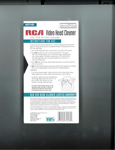 RCA AV01HD Video Head Cleaner - Image 2