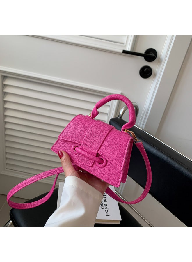 Niche Design Small Bag For Women 2023 Early Autumn Chain Messenger Bag Mini Western Style Shoulder Portable Small Square Bag-Color:Brown - Image 3