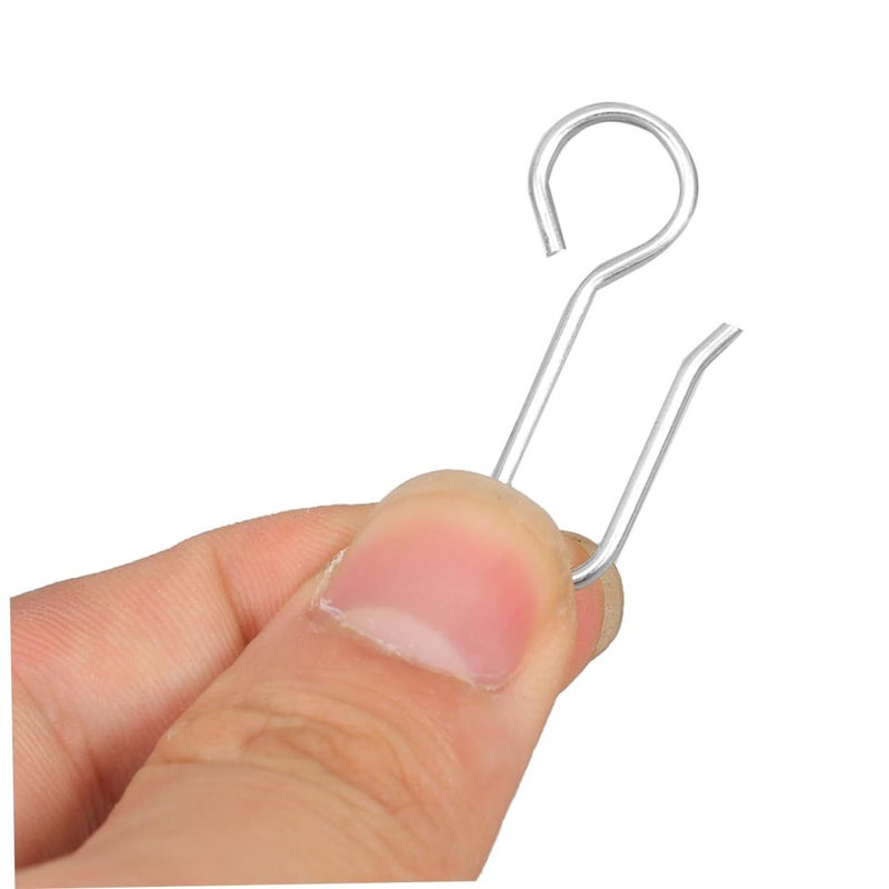 50 Heavy Duty Ceiling Curtain Track Hooks 4x2x0.3 Cm For Easy Installation Versatile Drapery And Shower Curtain Accessories Home Bathroom Use - Image 5