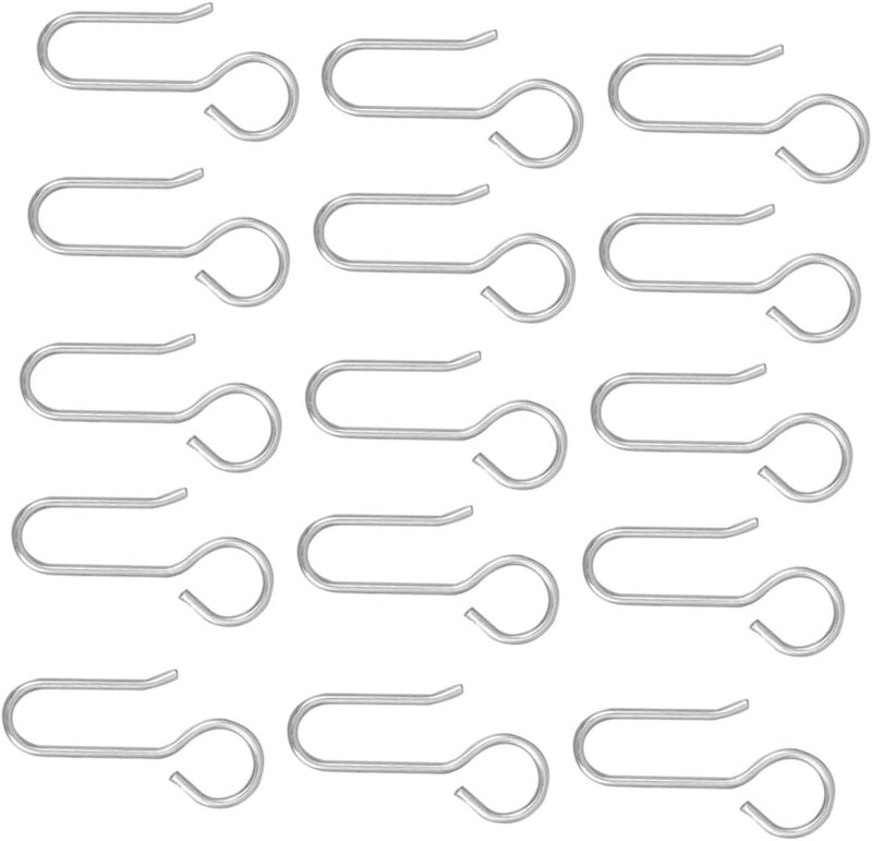 50 Heavy Duty Ceiling Curtain Track Hooks 4x2x0.3 Cm For Easy Installation Versatile Drapery And Shower Curtain Accessories Home Bathroom Use - Image 1