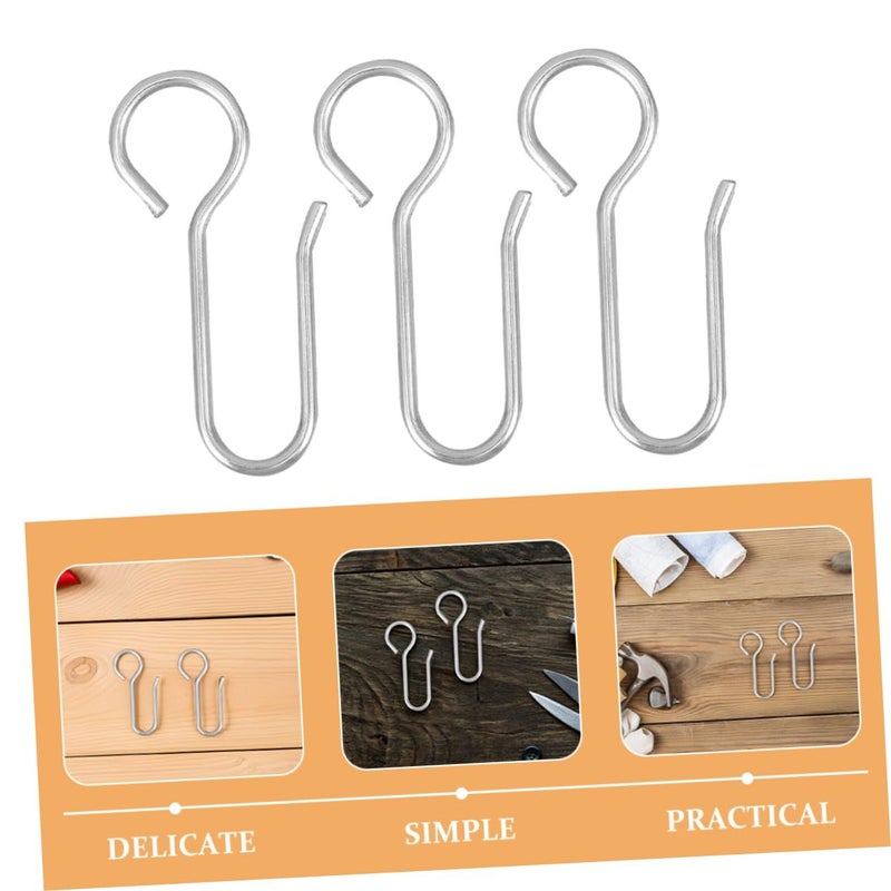 50 Heavy Duty Ceiling Curtain Track Hooks 4x2x0.3 Cm For Easy Installation Versatile Drapery And Shower Curtain Accessories Home Bathroom Use - Image 4