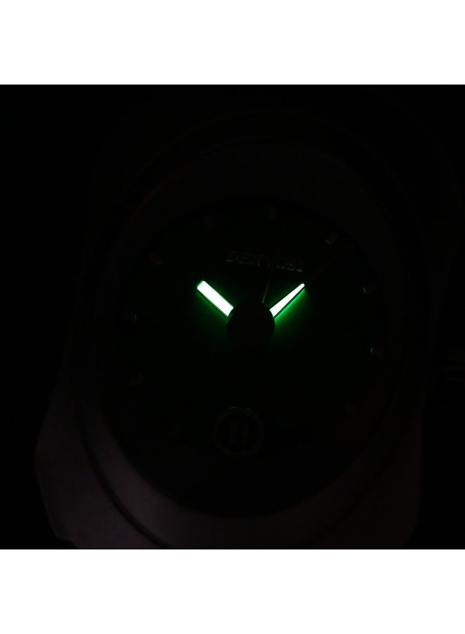 PINTIME ساعة يد معدنية بحزام مضيء بتصميم ي2ك - ساعة عصرية غير رسمية - Image 3