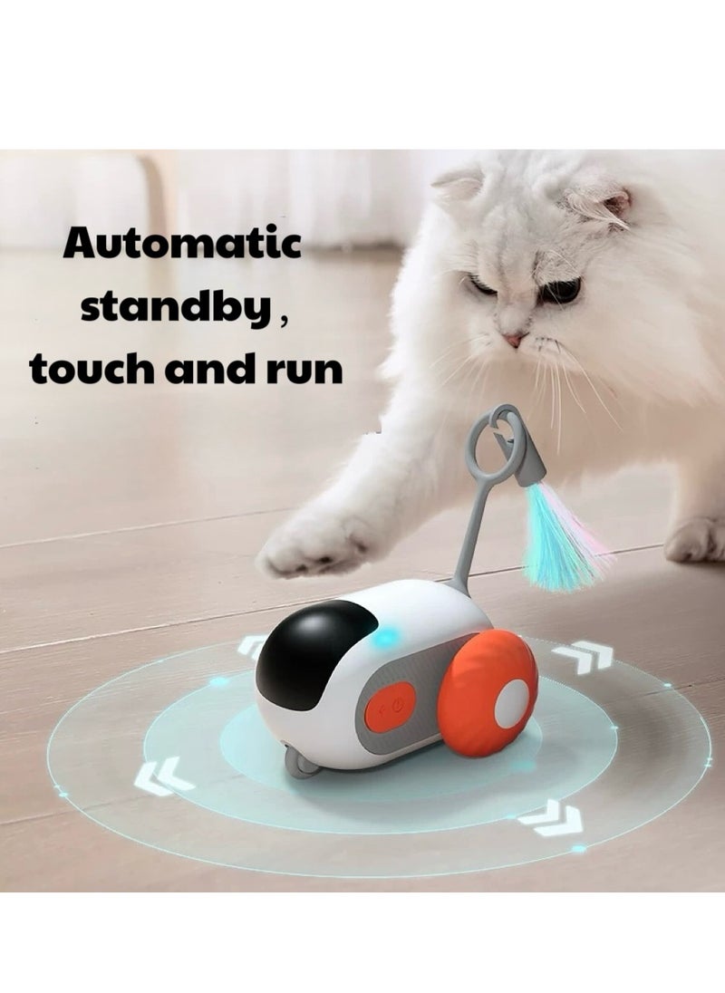 Smart Interactive Cat Toy | Remote Control Cat Car | New Pet-Owner Interaction Experience | Ultimate Cat Teasing Toy | 360° Rotation | Intelligent Obstacle Avoidance