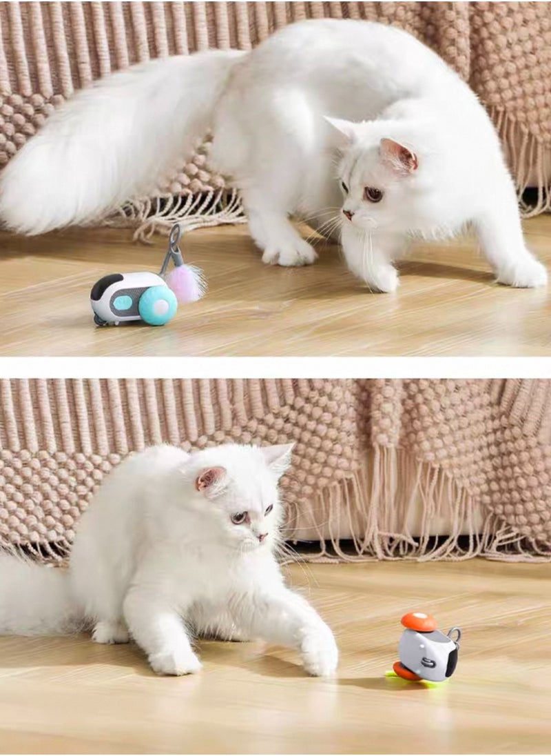 Smart Interactive Cat Toy | Remote Control Cat Car | New Pet-Owner Interaction Experience | Ultimate Cat Teasing Toy | 360° Rotation | Intelligent Obstacle Avoidance