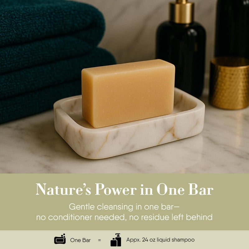 360Feel Oatmeal Honey Shampoo Bar - Nourishing and Moisturizing Anti-Dandruff Oatmeal Soap Bar - Handmade with Essential Oils - Travel Friendly and Compact - Zero Harsh Additives - 3.5 Ounce - Image 2