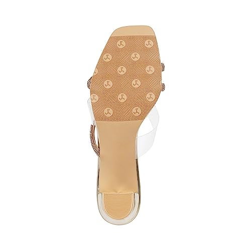Mochi Women Gold Block Heel Fashion Sandal UK/5 EU/38 (35-328) - Image 5
