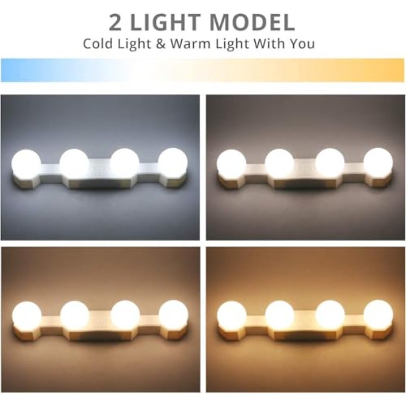 Portable Makeup Light Cordless Led Vanity Mirror Lights with Brightness Color Temperature Adjustable for Vanity Table Bathroom Dressing Room - Image 4