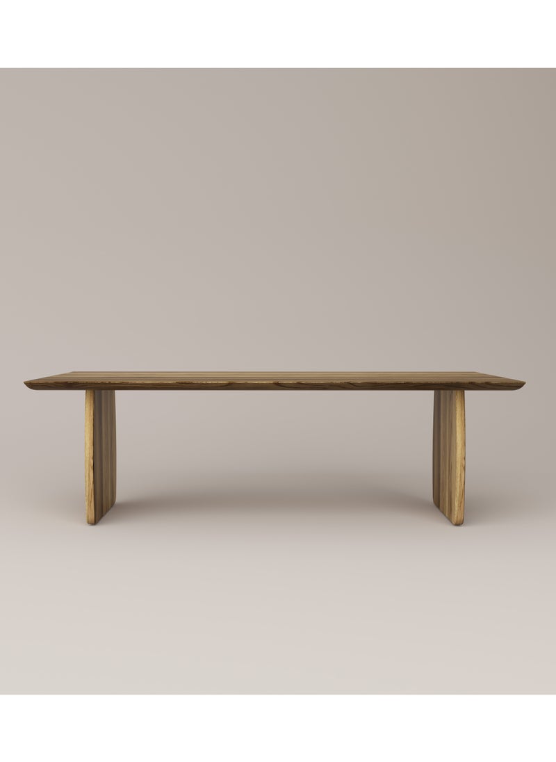 Slab House - Edge Collection - Solid Oak Timber 8-10 Seater Table - Image 1
