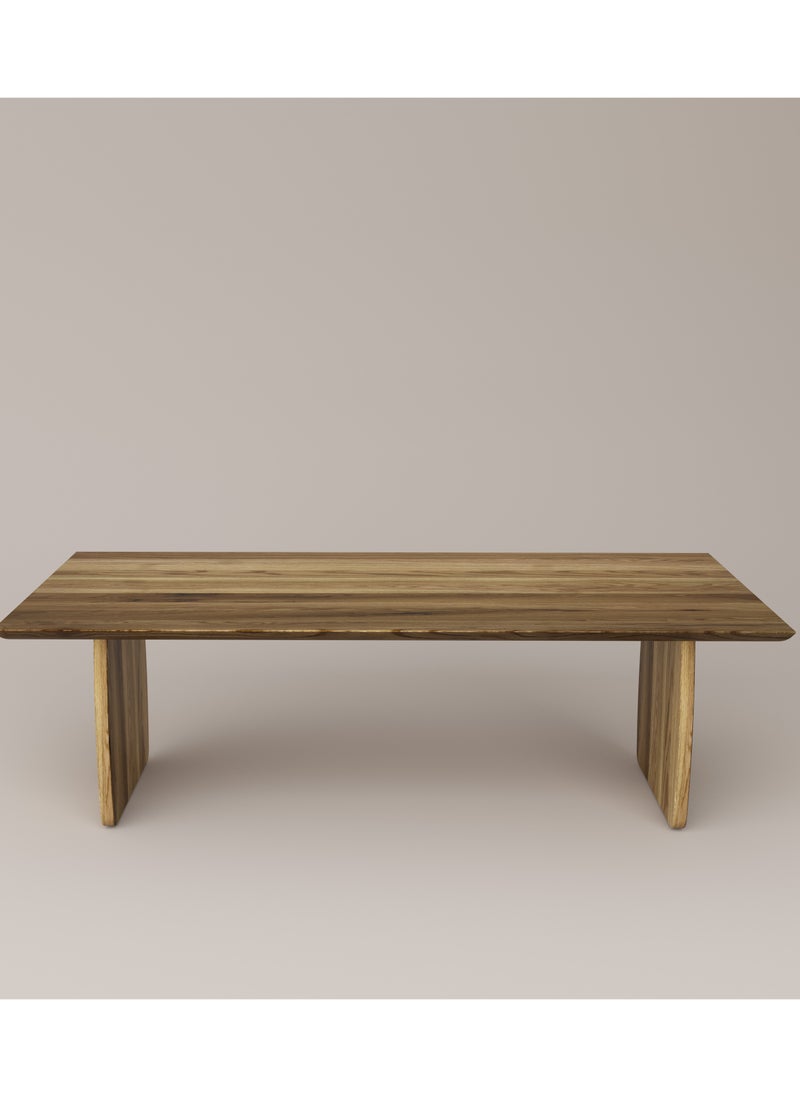 Slab House - Edge Collection - Solid Oak Timber 8-10 Seater Table - Image 1