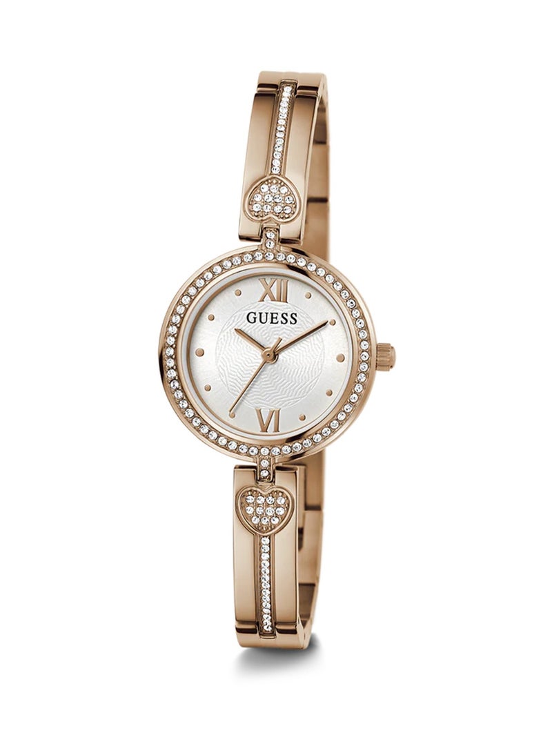 GUESS Lovey Ladies Rose Gold Tone Analog Stainless Steel Watch GW0655L3 - Image 5