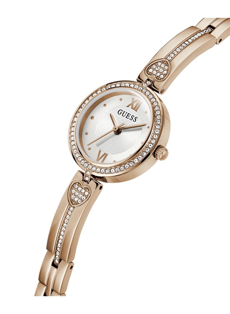 GUESS Lovey Ladies Rose Gold Tone Analog Stainless Steel Watch GW0655L3 - Image 2