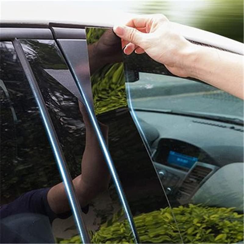 DEMULAX 6Pcs Car Pillar Posts Window Molding Cover Trims - Image 2