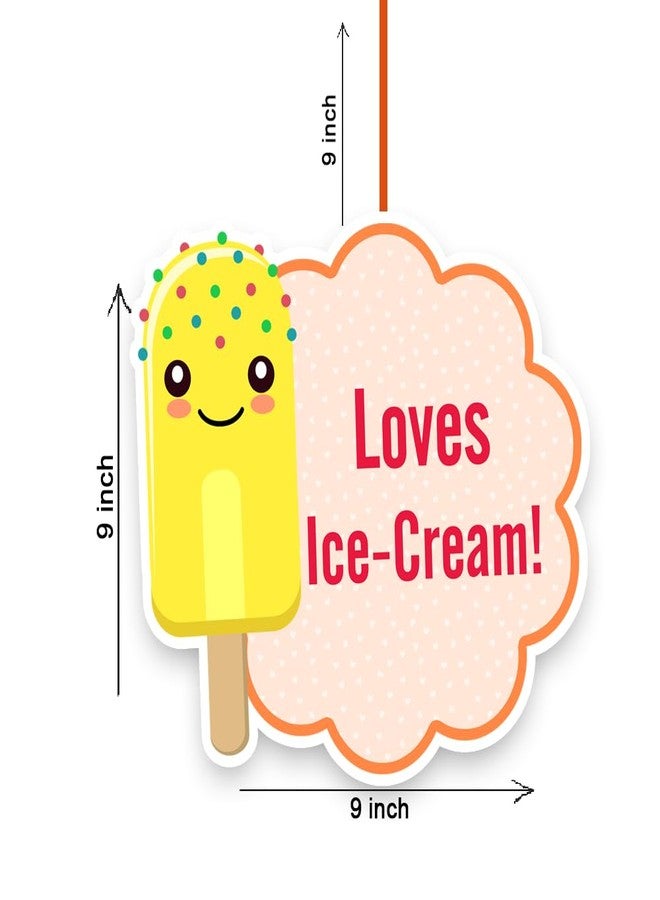 Suruchi Strokes Ice Cream Theme Birthday Decoration Item | Candy Land Theme Hanging for Kids Birthday Party Set of 8 (Ceiling Hangings) - Image 3