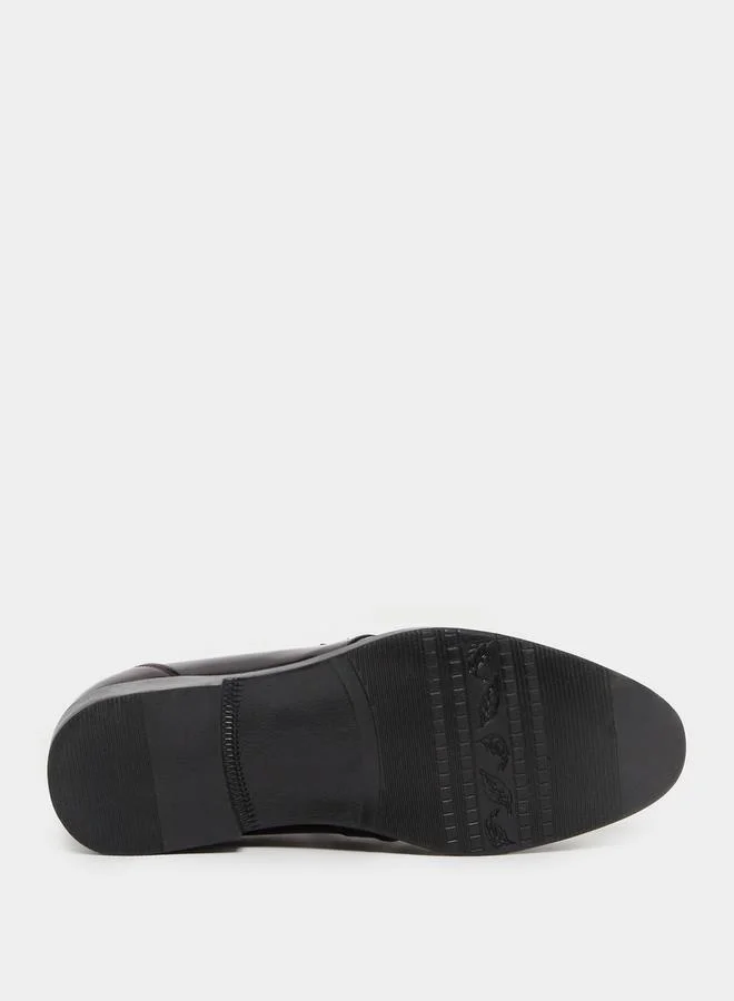 Styli Pointed Toe Slip On Derby Shoes