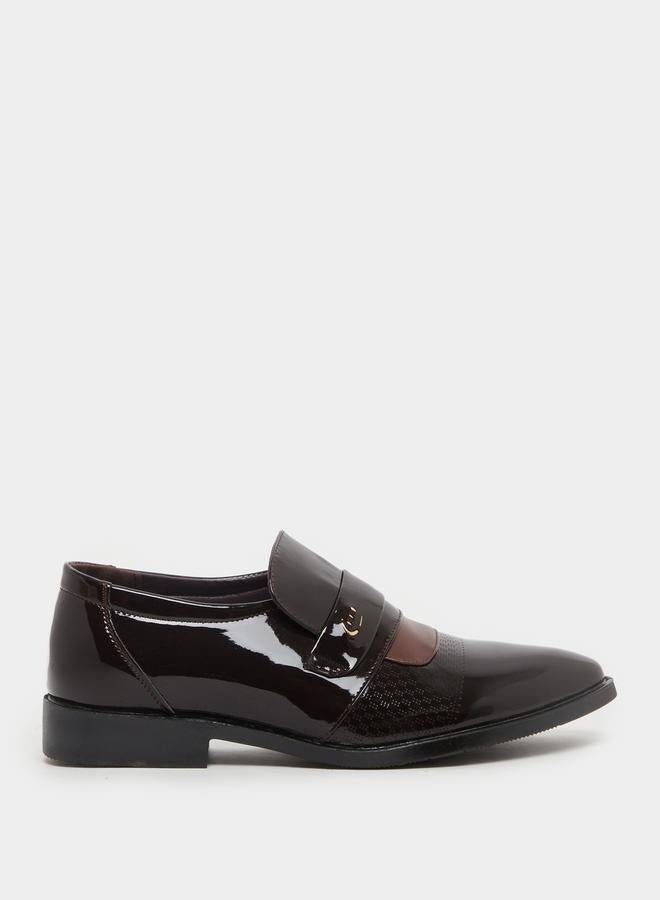 Styli Pointed Toe Slip On Derby Shoes - Image 1