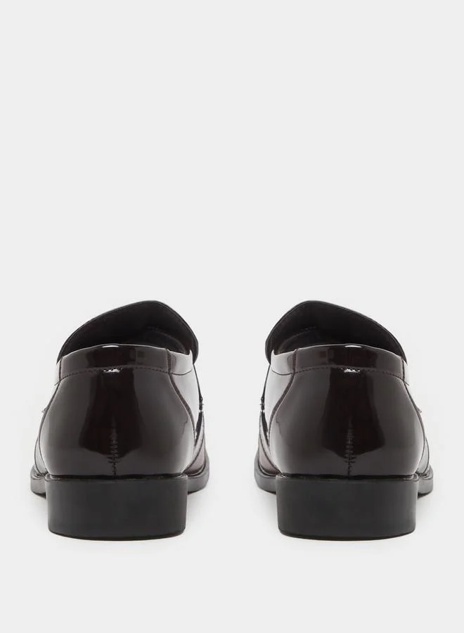 Styli Pointed Toe Slip On Derby Shoes
